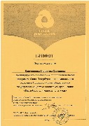 Сертификат об участии в РДШ Ключникова